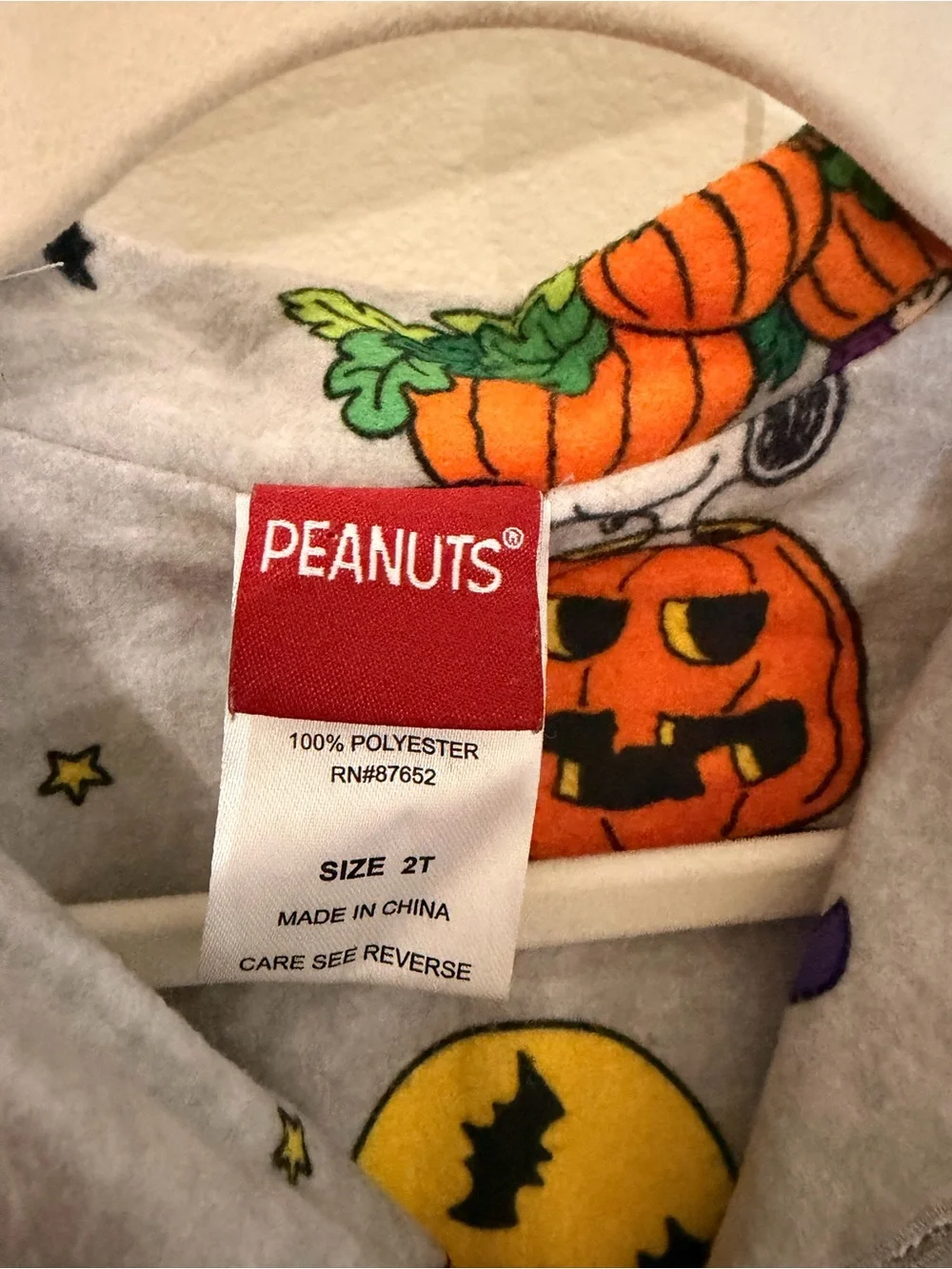 🎃 Peanuts Snoopy Halloween Pajama Top Kids 2T